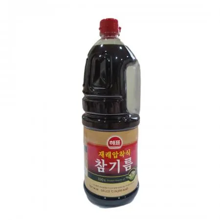 사조해표 재래압착식 참기름 1.8L 8개 참깨분100%