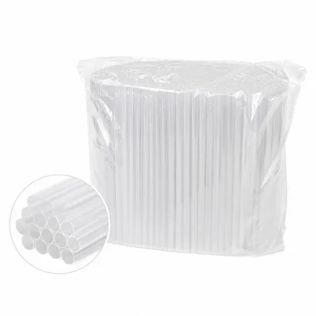  감성팩 스트로우 일자 12X210 벌크포장 투명 200ea 배달 카페 빨대