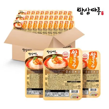 [밥상마루] 김치 쌀국수 92g x 30팩 (1box) / 간편식 pc방 컵라면
