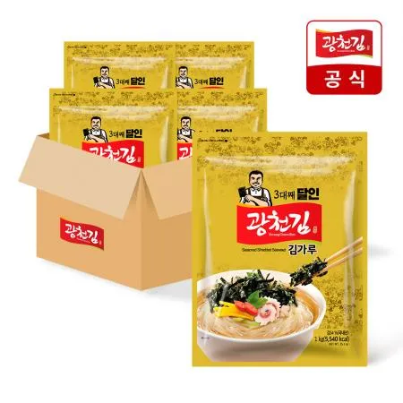 [광천김공식] 3대째 달인 김가루 1kg x 4봉 1box (지퍼형)