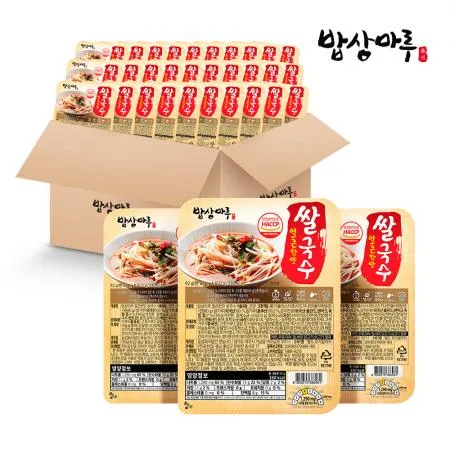 [밥상마루] 얼큰 쌀국수 92g x 30팩 (1box) / 간편식 pc방 컵라면