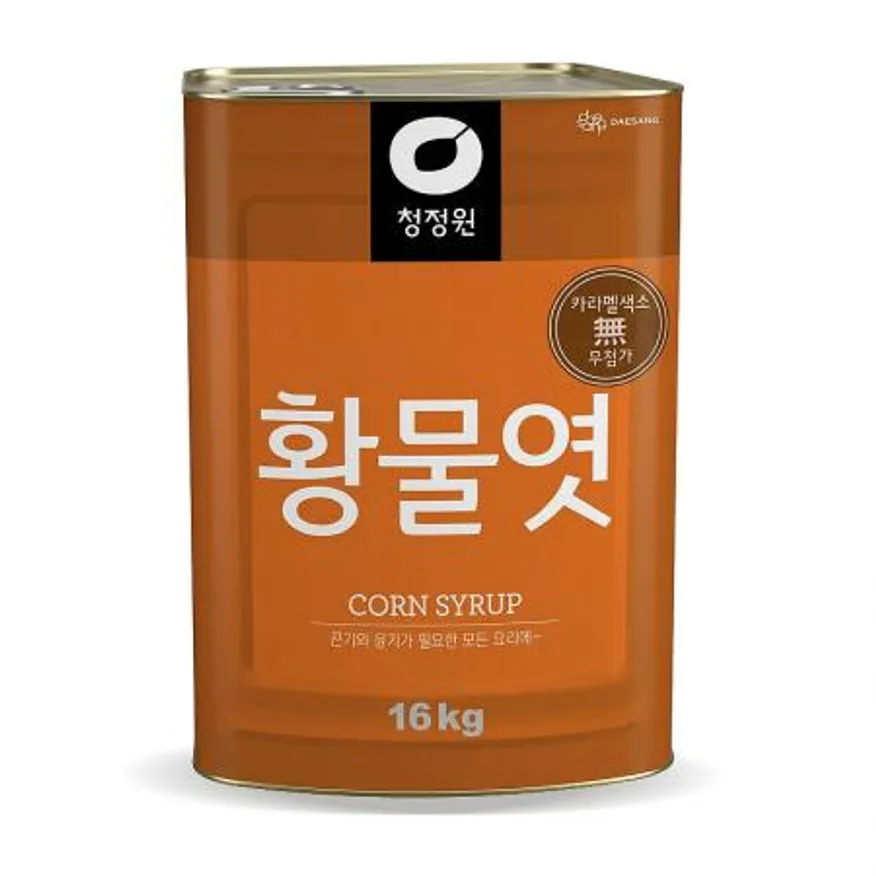 대상 청정원 황물엿 16kg 식자재용 대용량 말통 업소용 이미지