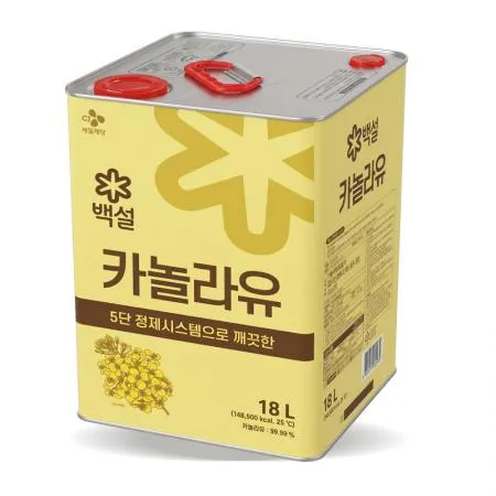 CJ 백설 카놀라유 18L 대용량 식용유 이미지