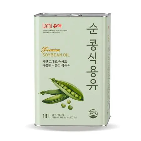 유맥 순 콩식용유 18L 1개 업소용 대량 식용유 이미지