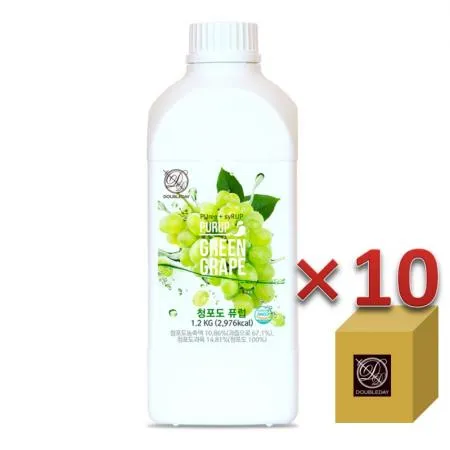 [더블데이] 청포도 퓨럽 에이드 하이볼 농축 원액 1.2KG 10개
