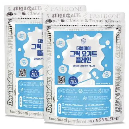 [더블데이] 그릭 요거트 플레인 파우더 800G 2개