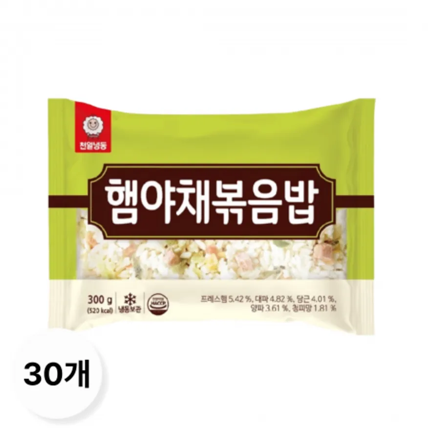 천일 햄야채볶음밥 300gx30개 이미지
