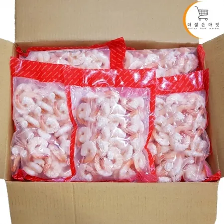 칵테일새우 71/90 200g 10팩 두절 탈각 손질 자숙 흰다리새우살