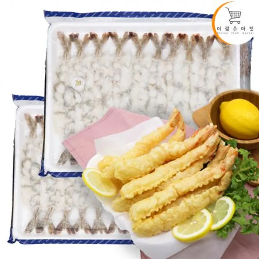노바시새우 20미 450g 두절 탈각 손질 튀김용 새우살 이미지