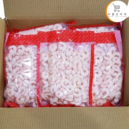 자숙새우 100/200 200g 10팩 두절 탈각 손질 자숙새우살