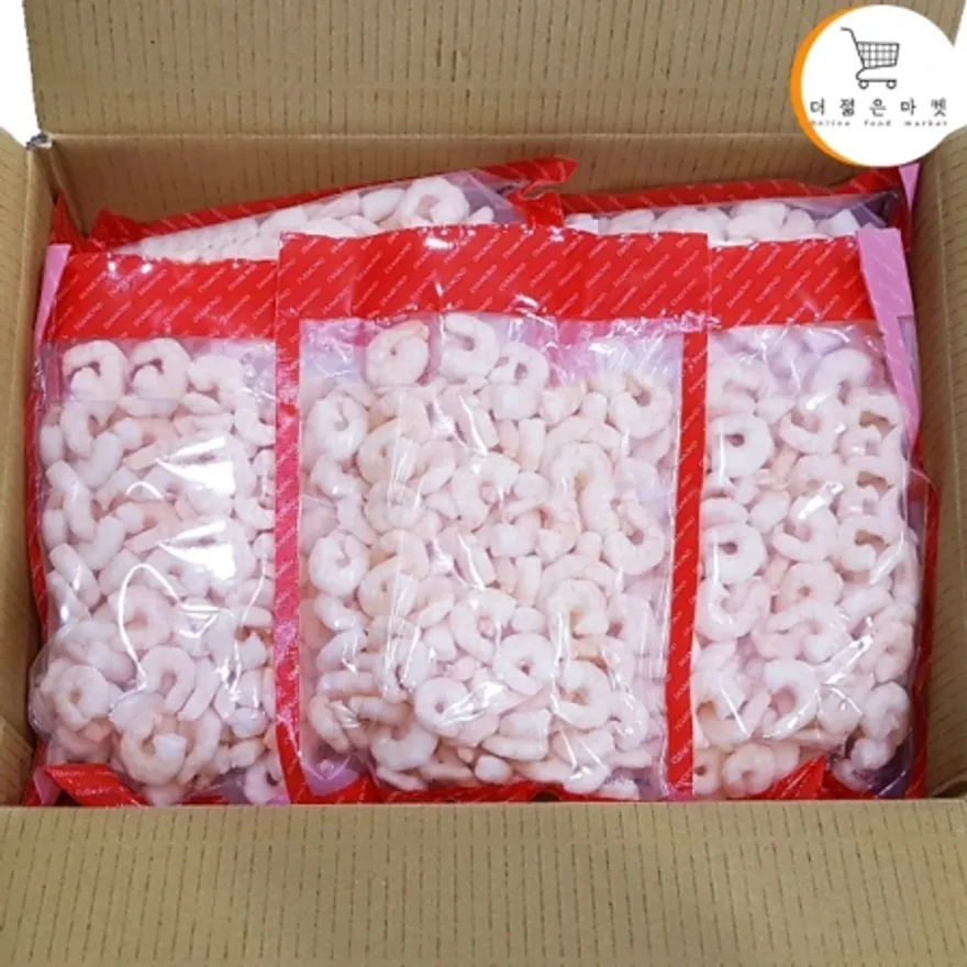 자숙새우 100/200 200g 10팩 두절 탈각 손질 자숙새우살 이미지