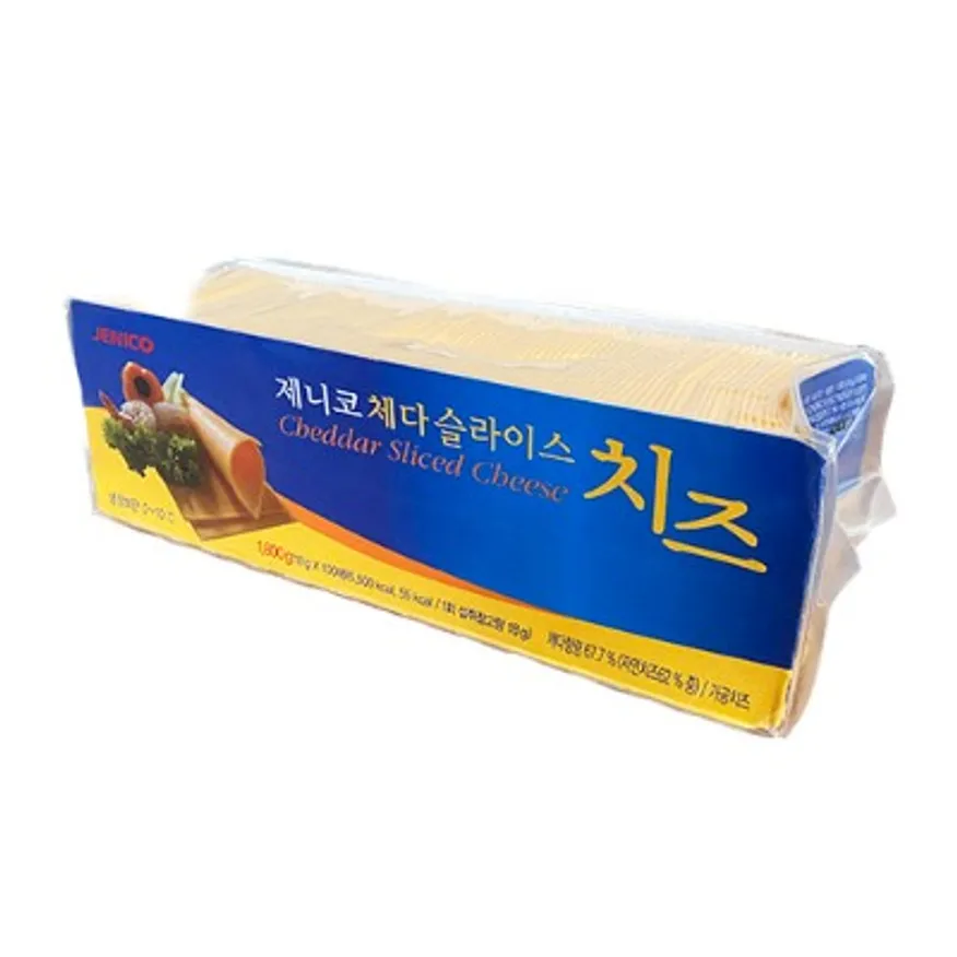 체다 슬라이스 치즈 100매 (제니코/외국산) 이미지