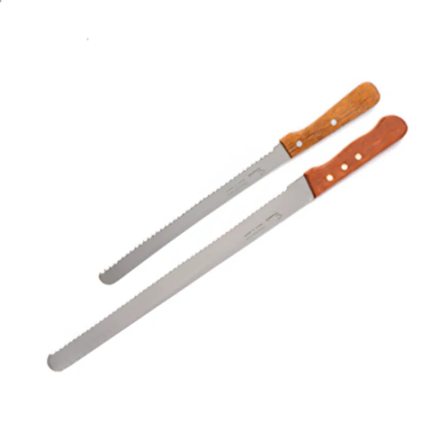 쿠킹플러스 우드 핸들 빵칼 톱칼 대 35cm (일본산) 이미지