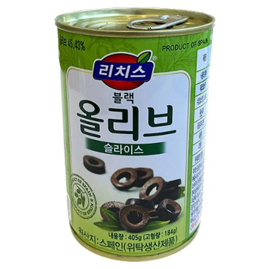 블랙 올리브 슬라이스 (소) 405g (동서식품/스페인) 이미지
