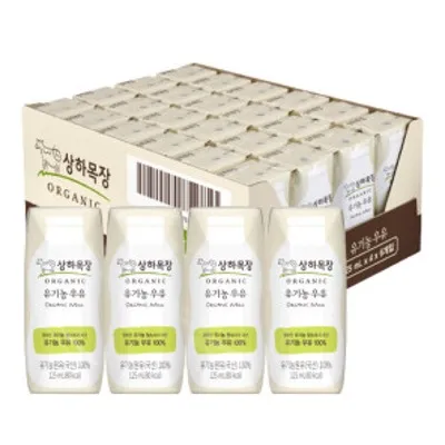[주문상품/발송지연] 상하목장 유기농우유(125mlx24)  (매일유업/국산)