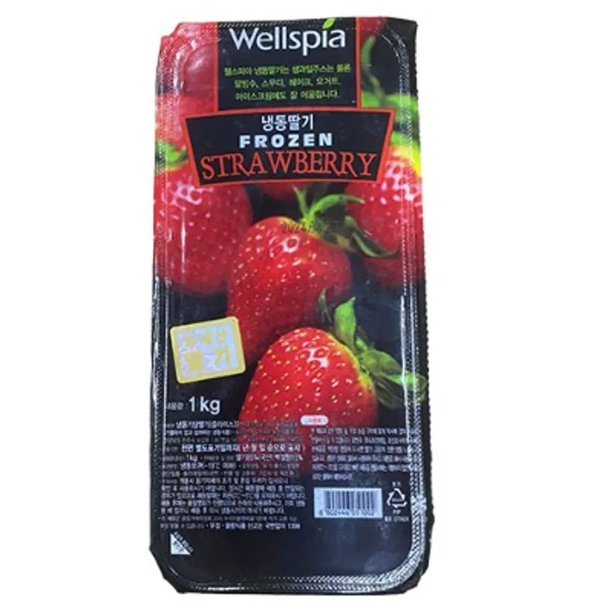 웰스피아 냉동 딸기 슬라이스 1kg (설정식품/국산) 이미지