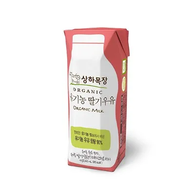 상하목장 유기농 딸기우유(125mlx24)  (매일유업/국산, 미국산)