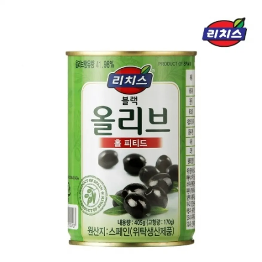 동서 리치스 피티드 블랙 올리브 홀 405g (스페인산) 이미지