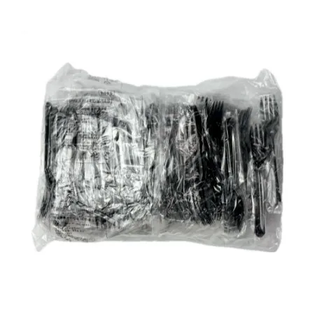 개별포장 포크 검정 블랙 100pc
