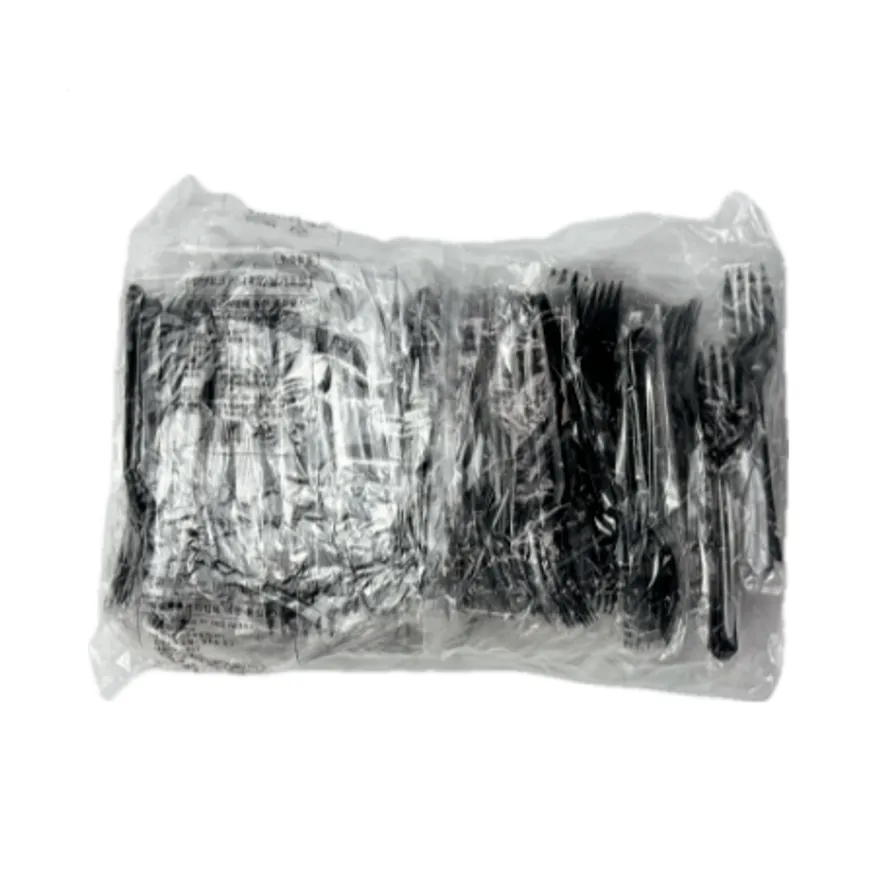 개별포장 포크 검정 블랙 100pc 이미지
