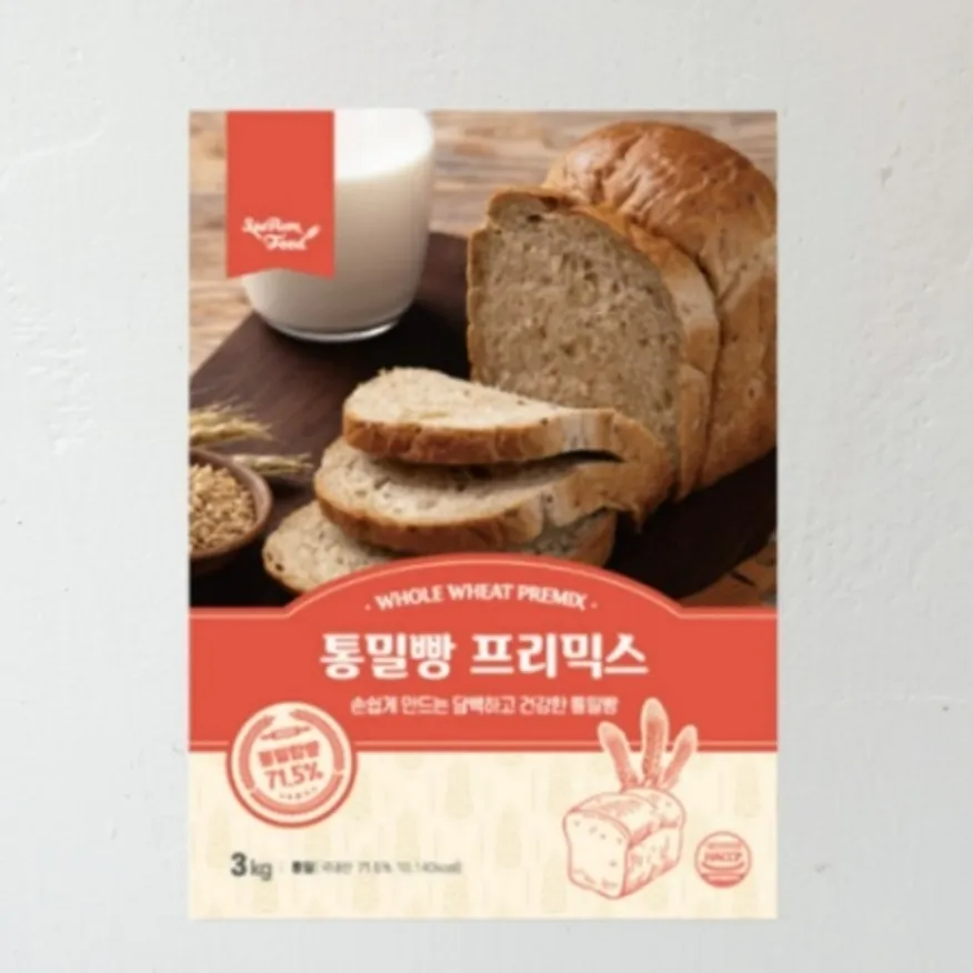 새롬푸드 통밀빵 프리믹스 3kg 이미지
