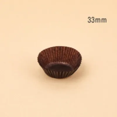 머핀 색지컵 33mm 초코 (국내산) 이미지
