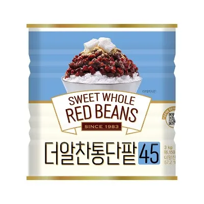 빙수팥 더알찬통단팥 (45) 3kg (대두식품/중국)