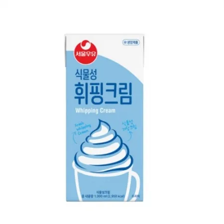 식물성 휘핑크림 1000ml (서울우유/냉장)