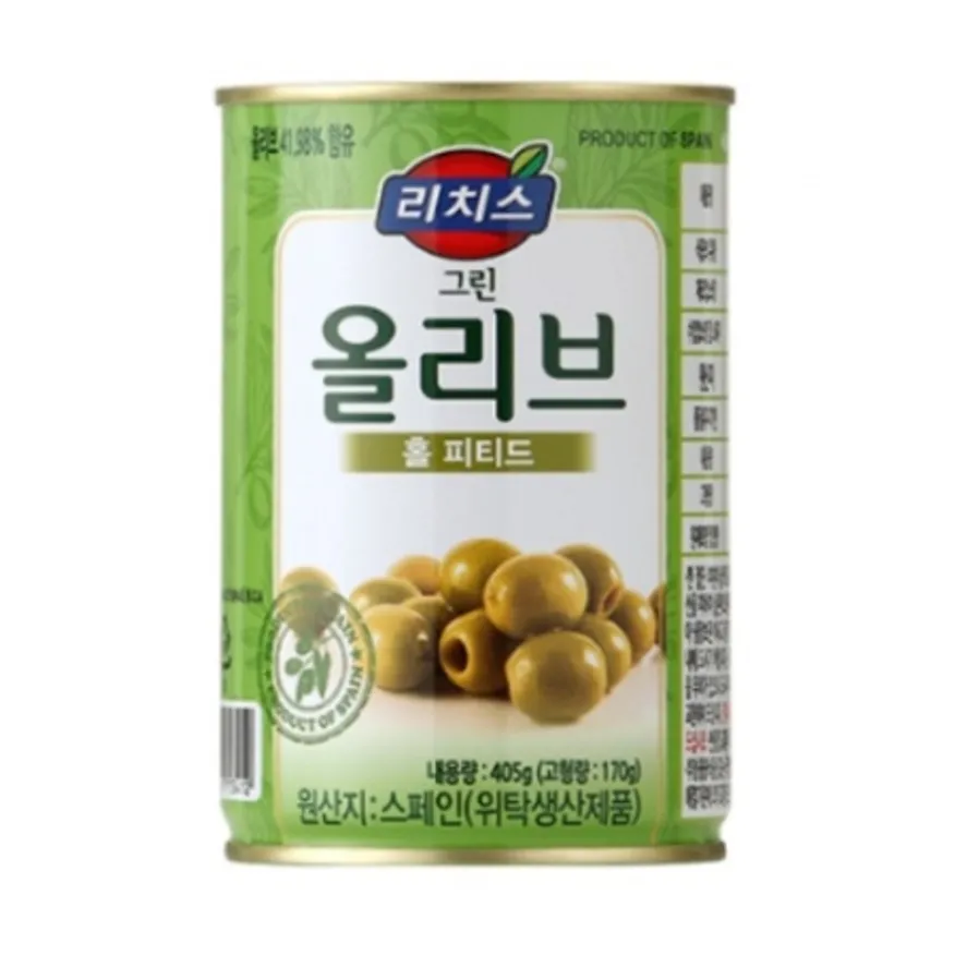 동서 리치스 그린 올리브 홀 피티드 405g (스페인산) 이미지