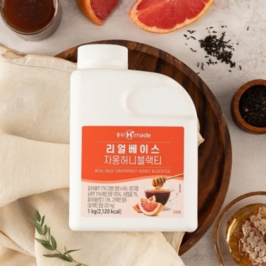 흥국 리얼베이스 자몽허니블랙티 1kg (흥국에프엔비/외국산) 이미지