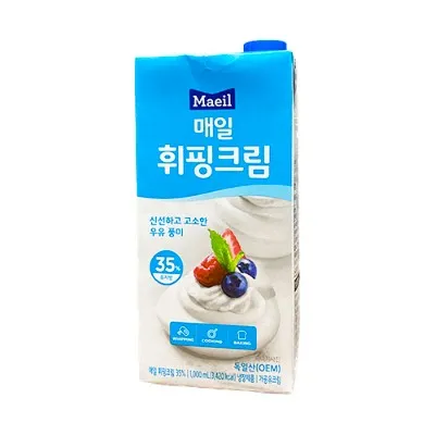 휘핑크림 35% 1L (매일유업/독일)