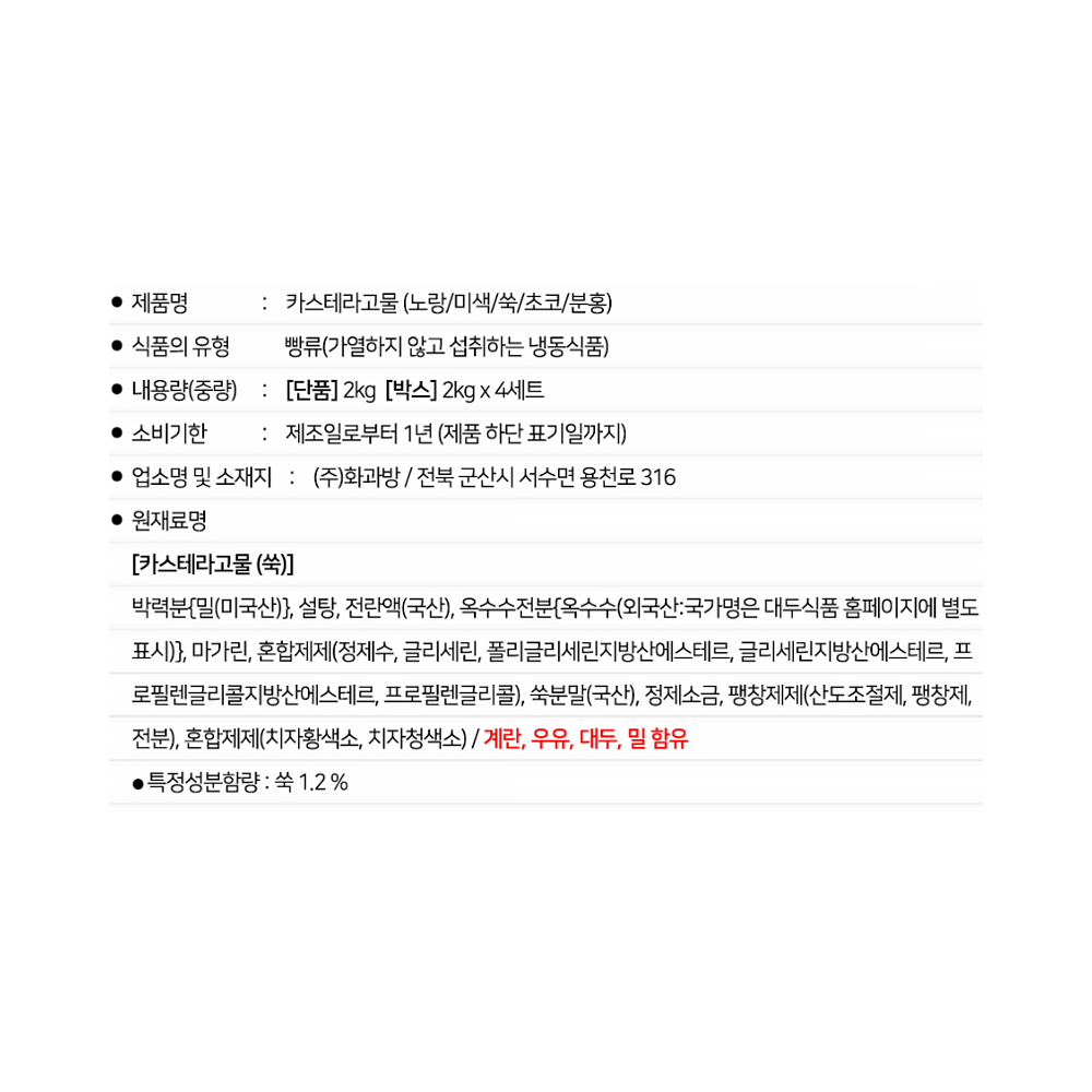 상품정보제공고시