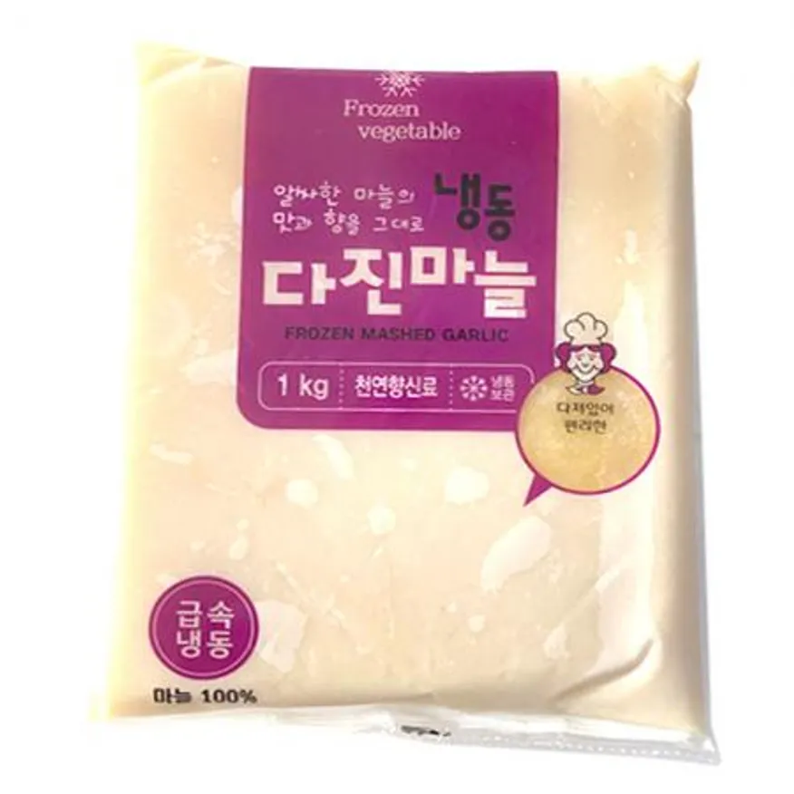 중국산 냉동다진마늘1kgx10개 이미지
