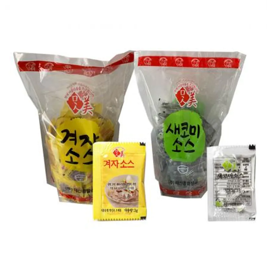 배달포장 일회용 식초3 겨자3 대용량200포x6개 이미지