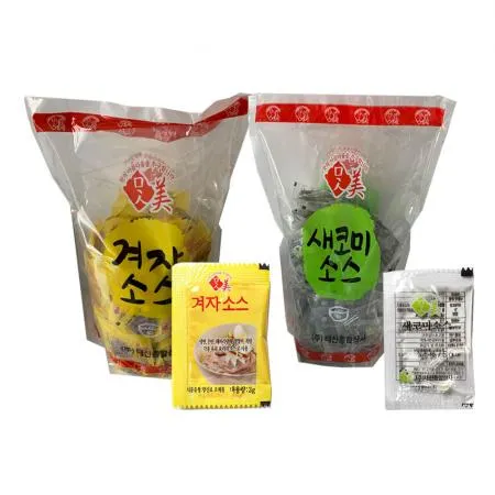 배달포장 일회용 식초3 겨자3  대용량200포x6개 이미지