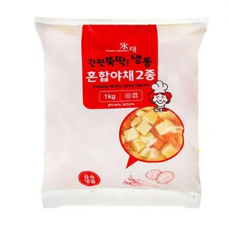 냉동 혼합야채2종(당근,감자)1kgx10개 이미지