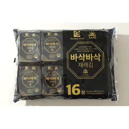 바사삭 재래 도시락김 4g x 128봉