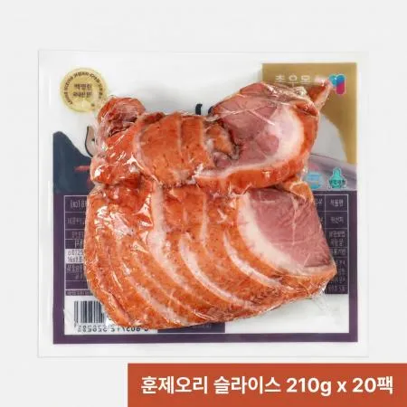 목우촌 허브갈릭 훈제오리 슬라이스 210g x 20팩