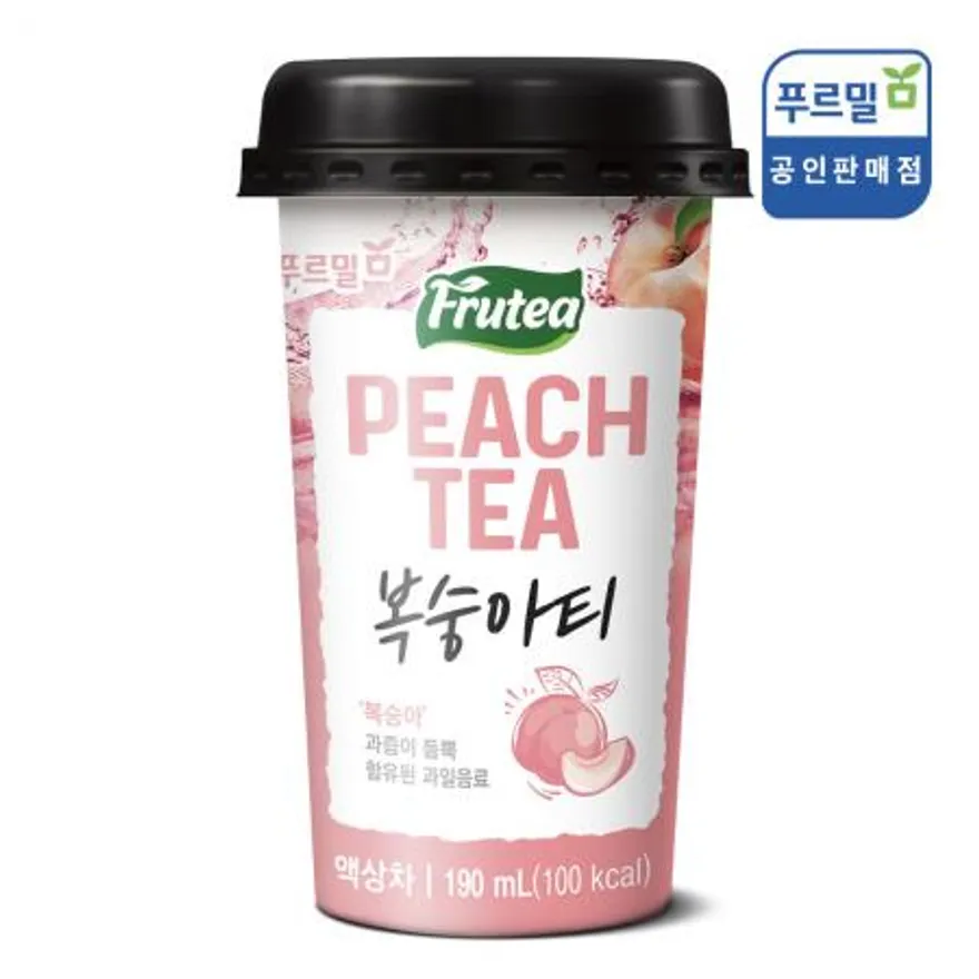 푸르티 복숭아 190ml x 10개 이미지