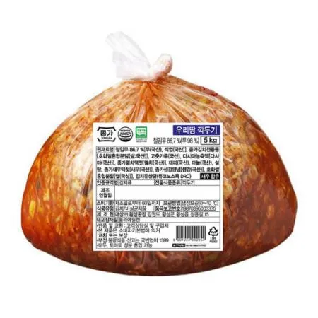 종가 우리땅 깍두기 5kg x 2개