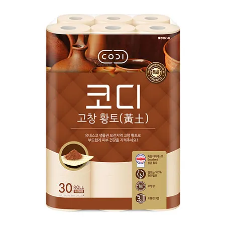 코디 고창 황토 화장지 30m 30롤 1개