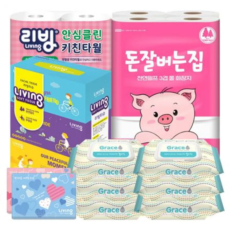 돈잘버는집 집들이 화장지 선물세트 1박스 이미지