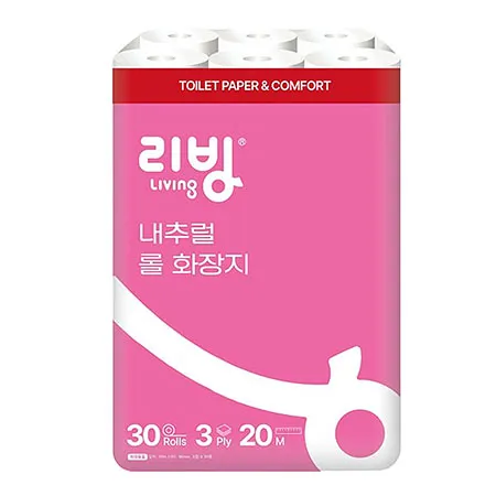 삼정펄프 리빙 내추럴 롤 화장지 20m 30롤 1개
