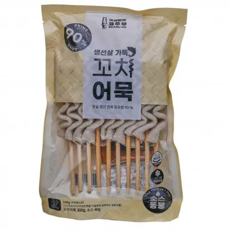 생선살가득 꼬치어묵 340g 사각어묵꼬지 10개입+소스 이미지