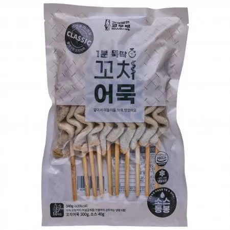 1분뚝딱 꼬치어묵 340g 사각어묵꼬지 10개입+소스 이미지