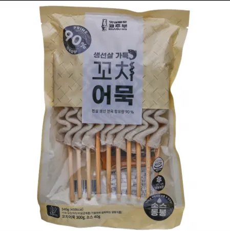 생선살가득 꼬치어묵 340g(사각 어묵꼬지 10개입 + 소스) 코주부분식