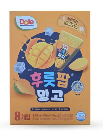DOLE 후룻팝 망고 (62ml*8ea)*10