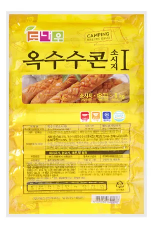 도나우 옥수수콘소시지 1kg(냉동)