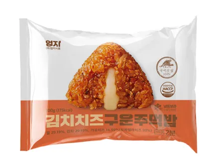 엄지 김치치즈 구운주먹밥 100g (냉동)