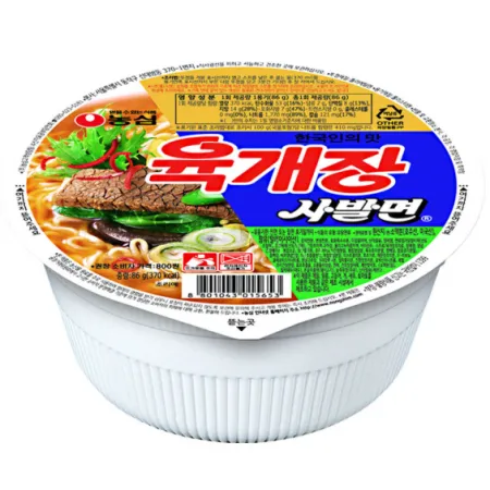 농심 육개장사발면 86g*24